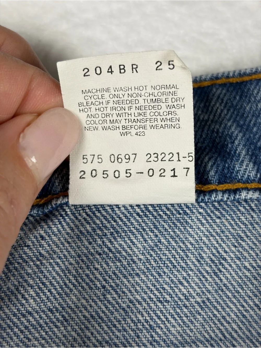 Vtg Levi’s 505 Orange Tab Jeans W36 L32 Made in USA 575 Straight Leg